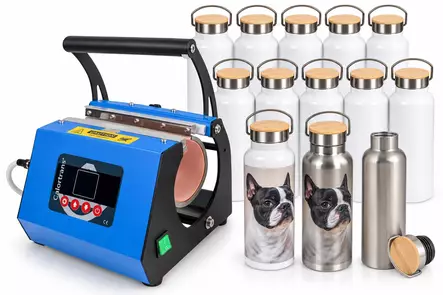 Calortrans MT Tumbler -prässi + 12 termospulloa - aloituspaketti - Mukiprässit, uunit, wrapper, cooleriit - 42960 - 1