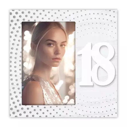 Joyce 18-v 10x15 valkoinen puukehys - Perhe-, ystävä-, harrastukseen kehykset - 42030 - 1