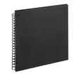 Cloth classic kangas spiraalialbumi musta, 30x30 cm, 50 valk.kart.sivua - Spiraali- ja tarra-albumit valokuville - 42670 - 1