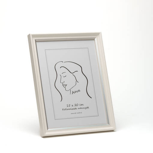 AAVA- PUUKEHYKSET valkoinen (HOPEA viiva) - Aava puukehykset - 36270 - 1