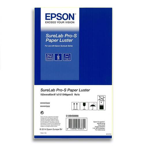 EPSON D700 Pro-s 15,2x65m lustre, C13S450066BP (2 rullaa) - Dry Minilab värit ja paperit - 39020 - 1