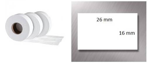 Etiketti hinnoittelulaitteelle 26x16, 2-rivinen Jolly - Myymälään, pakkaustarv ja pahvilaatikot - 37900 - 1