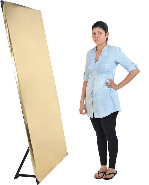 Jalallinen heijastin kehikolla 200x100cm, 4väriä - Valonmuokkaimet ja heijastimet - 30470 - 1