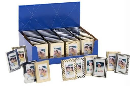 Minikehyslajitelma metalliset 3,5x4,5 / 6,5x9 - (48kpl/display) - Passikuville, passikuvataskut - 36630 - 1