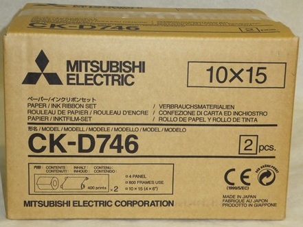 Mitsubishi CK-D746 paperi 10x15 (2x400 kuv.) - Dry Minilab värit ja paperit - 27990 - 1