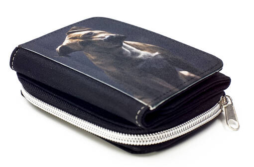 Tekstiililompakko 8,5 x 12cm, musta - Laukut, lompakot sublimaatiopainatukseen - 26240 - 1