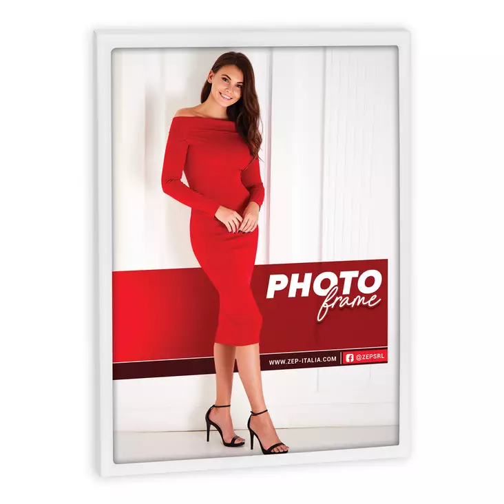 Alissa valkoinen matta 13x18 metallikehys - Metalli- ja ruusukehykset, alumiinikehys - 42430 - 1