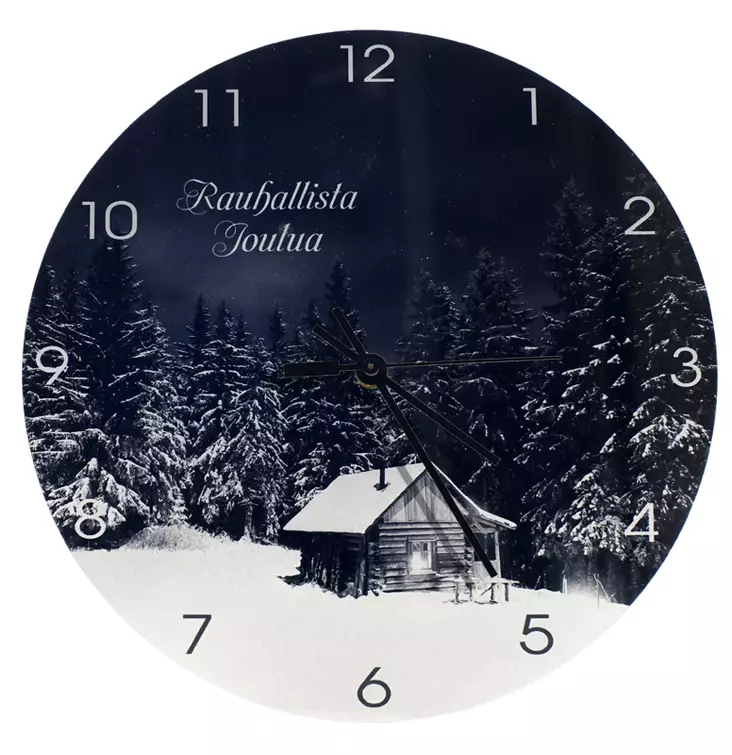 Alumiininen kello Ø 205 mm - hopeav. upea jälki - Poisto- tarjouseriä - 26130 - 1