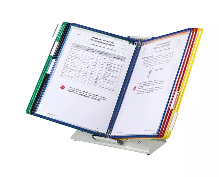 Esiteteline - hinnastoteline pöydälle / seinälle 30-taskua - Myymälään, pakkaustarv ja pahvilaatikot - 41430 - 1