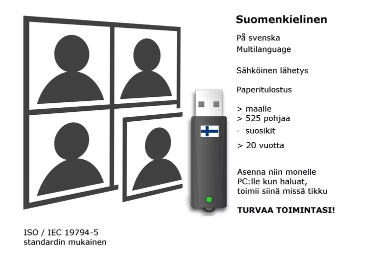 ID Photos Pro 8 Suomenkielinen / Multilanguage passikuvaohjelma - USB-dongle - Passikuvatulostimet, ohjelmat, paperit - 37610 - 1