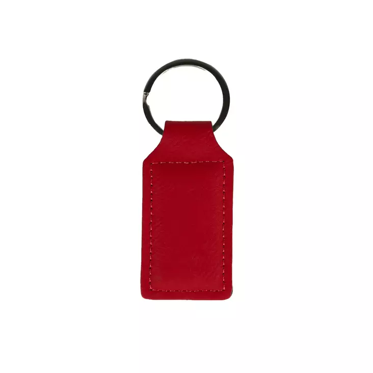Laser - keinonahka avaimenperä 39x62 punainen - Laserkaiverrukseen tuotteet - 42220 - 1