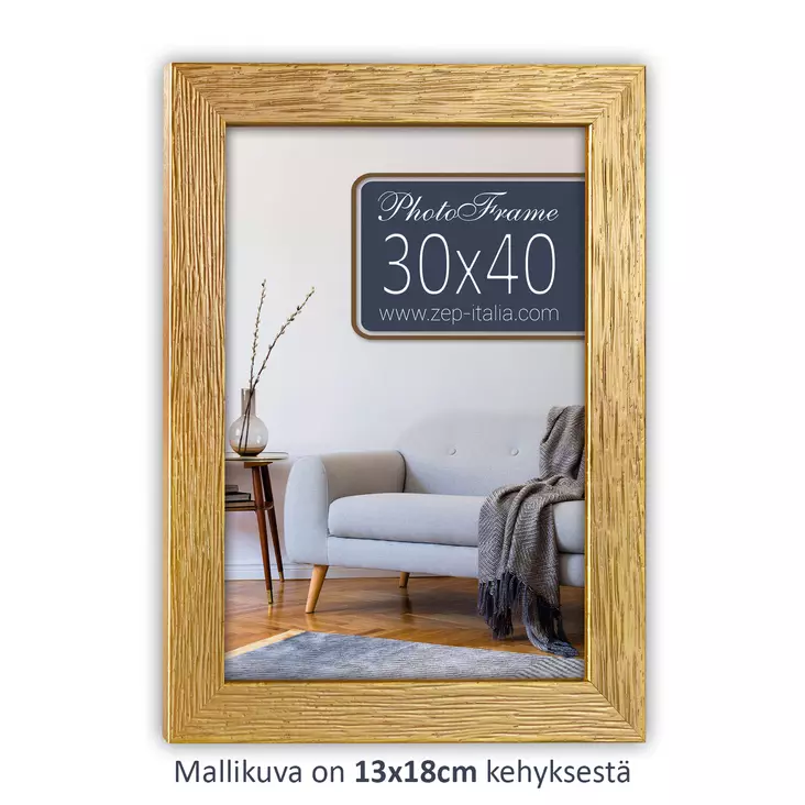 Lienz 30x40 kulta, puukehys - Litteät ja pyöristetyt kehykset - 41820 - 1