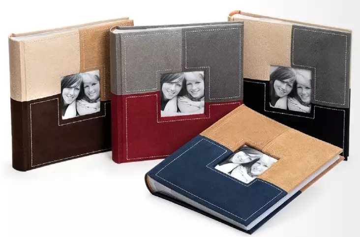 Sections memo 200 albumi - kangaspinta (laj) - Valokuva-albumit taskuilla 120-200 kuvaa - 38120 - 1