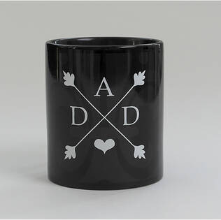 DAD Vaakuna koko musta muki - painatuksella - Lahjavinkit isälle - 38171 - 1