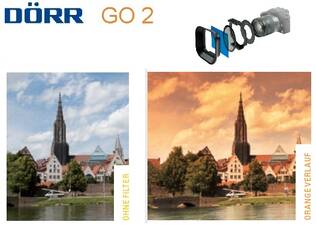 DÖRR Go2 Liukuvärisuodin oranssi -orange - Käsisalamat, diffuussorit ja tarvikkeet - 36441 - 1