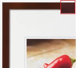 Peppers puukehys pähkinä - Tarjous - Litteät ja pyöristetyt kehykset - 30601 - 1