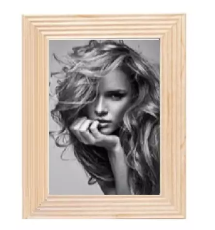 Leveä HR-36 vaalea natur 13x18 puukehys - Litteät ja pyöristetyt kehykset - 42621 - 1