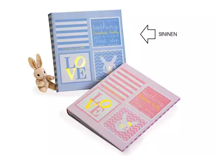 Lovely Baby lapsi-vauva-albumi 29x32cm, 60s. sininen - Vauva-albumit ja lapsialbumit - 42681 - 1