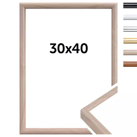 New York 30x40 koivu - Litteät ja pyöristetyt kehykset - 41001 - 1