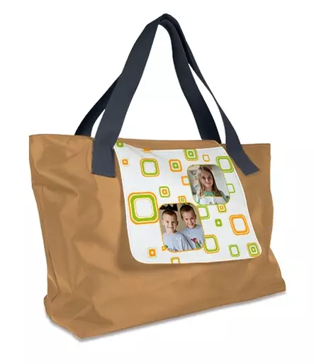 Ostos- rantakassi beige 45x33, sisävuoraus + varaläppä - tarjouserä - Laukut, lompakot sublimaatiopainatukseen - 38981 - 1