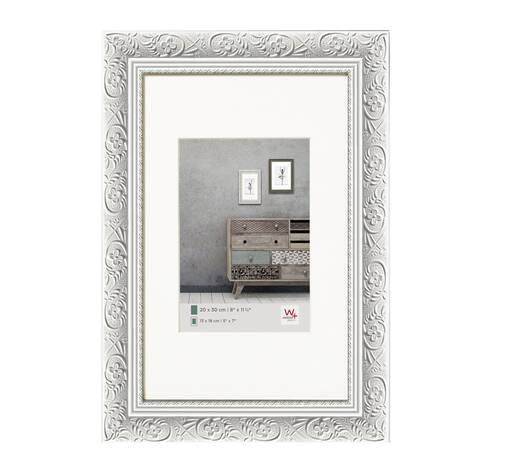 Barock puukehys 20x30 - valkoinen - Koristeelliset kehykset - 40561 - 1