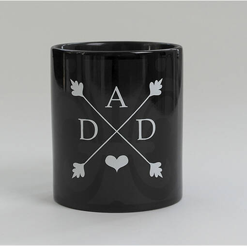 DAD Vaakuna koko musta muki - painatuksella - Lahjavinkit isälle - 38171 - 1