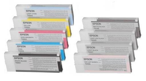 EPSON T6039 Light Light Black 220ml 7800/7880/9800/9880 - Mustesuihkutulostimiin värit - 38291 - 1