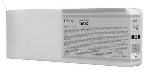 EPSON T6367 Light Black 700ml 7890/7900/9900 - Mustesuihkutulostimiin värit - 35011 - 1