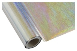 Folio kuumapainatukseen SOK219 Hopea Wave, 30cm x 12m - Metallifoliot kuumapainatukseen - 34681 - 1