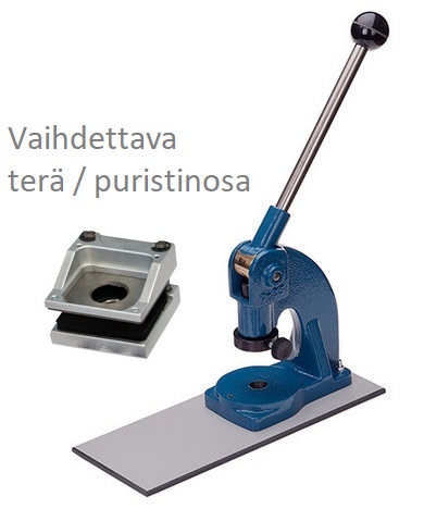 Pöytäprässi +pyöreä 25mm stanssi- esim. EDAV25 avaimenperille -toim.1-2 vkoa - Avaimenperien valmistukseen - 39321 - 1