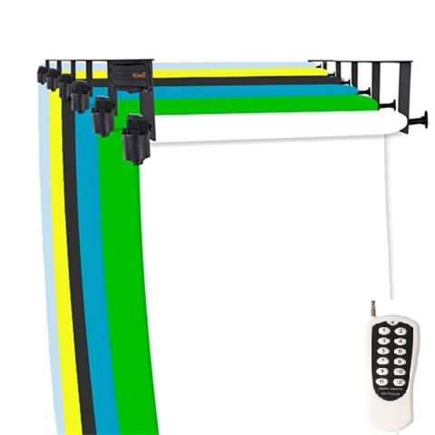 Rullateline B-6 moottoroitu 6-rullalle - toim. 7 arkipäivää - Taustatelineet kattokiskot ja tarvikkeet - 40521 - 1