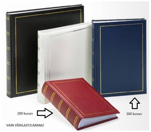 Tradition 200 kirjasidottu taskualbumi kirj.liuskoilla, me12 lajitelma - Valokuva-albumit taskuilla 120-200 kuvaa - 35691 - 1
