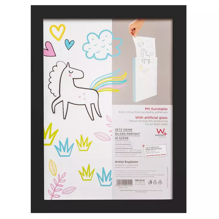 Artist Explorer musta A4 kehys säilytystilalla - Myymälään, pakkaustarv ja pahvilaatikot - 42111 - 1