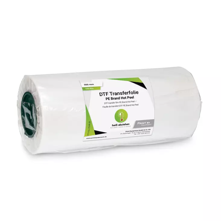 DTF-siirtokalvo 30cm x 100m PE Brand Hot Peel / 2x pinnoitteella matta - DTF siirtokalvot - 41101 - 1