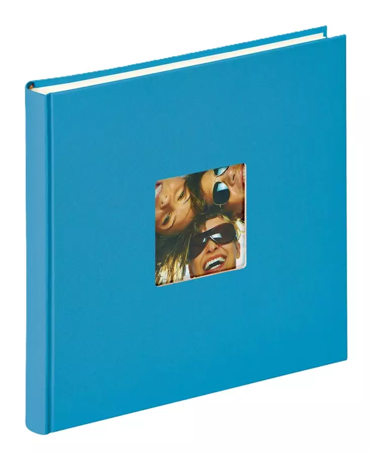 Fun albumi ocean blue 26x25 cm, 40s - kuva-aukolla - Klassiset valokuva-albumit - 42591 - 1