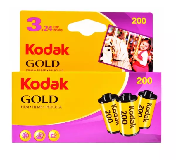 KODAK Gold 200 135-24 TRIPLA - 35mm filmit, kinofilmit - 37871 - 1