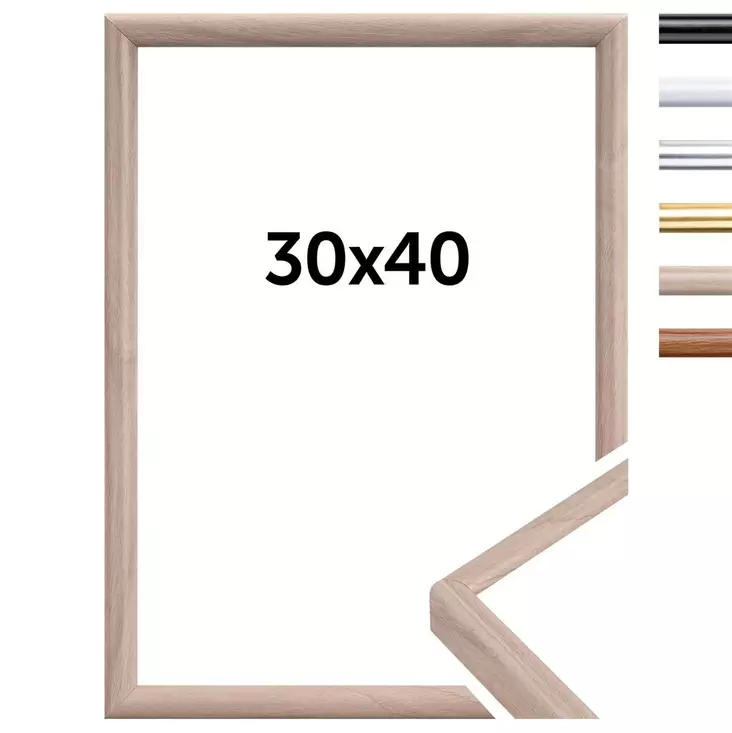 New York 30x40 koivu - Litteät ja pyöristetyt kehykset - 41001 - 1