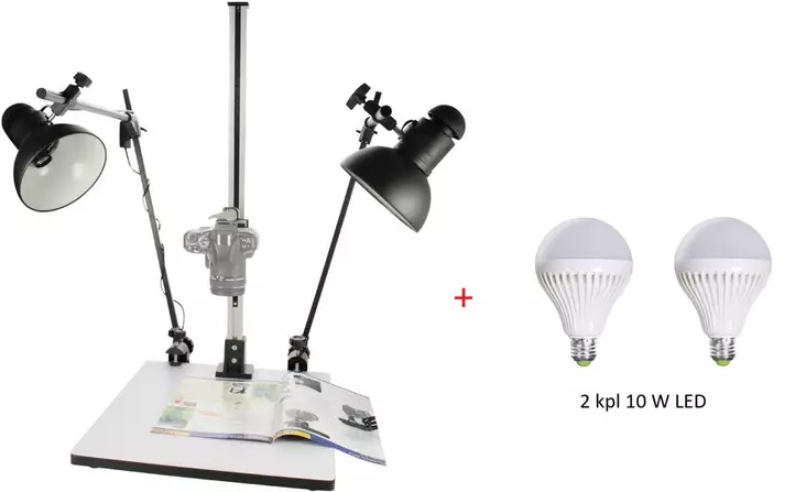 Repro kit h75 + 2 kpl 10W Led-polttimoita - Skannerit, digitalisointi, reprokuvaus - 42761 - 1