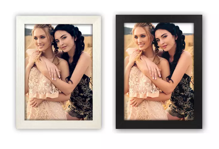 Shire musta ja valkoinen peruskehys - Litteät ja pyöristetyt kehykset - 41471 - 1