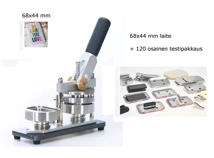 SK 68x44mm rintamerkkikone + 120 osan testipakkaus - tilaustuote - Rintamerkkilaitteet ja tarvikkeet - 42801 - 1