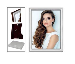 Avellino 13x18 - matta hopea - Metalli- ja ruusukehykset, alumiinikehys - 40482 - 1