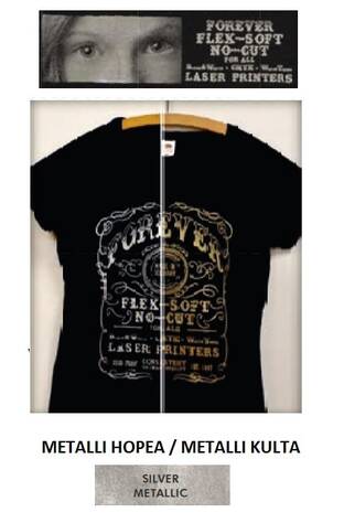 Flex-Soft No-Cut A4 met.hopea 201 - Flex-Soft laser- ja valkotulostimille - 34542 - 2