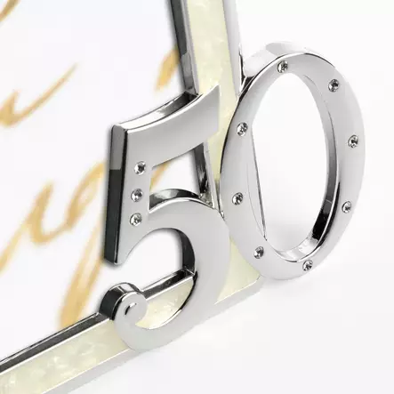 Vuosijuhlakehys 50 v helmiäisprofiililla - Hääkehykset, loveaiheiset kehykset - 42032 - 2