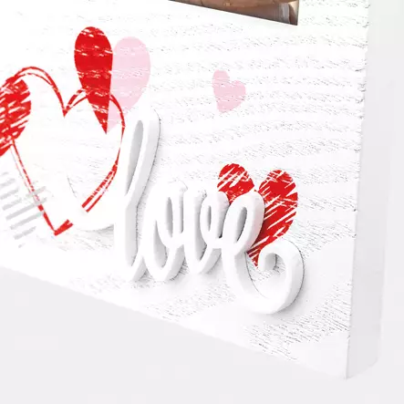 Nadia 10x15 Love kohokirjaimilla koristeltu puukehys - Hääkehykset, loveaiheiset kehykset - 42712 - 2