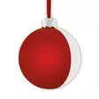 ISO 10cm kuvapallo Satiini Punainen (6 kpl / display) - Joulu- ja talviaiheiset tuotteet - 42462 - 3