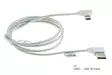 OTB USB-C - USB L-muotoinen, nylon 1m - Puhelimen johdot, sovitteet ja laturit - 37332 - 1