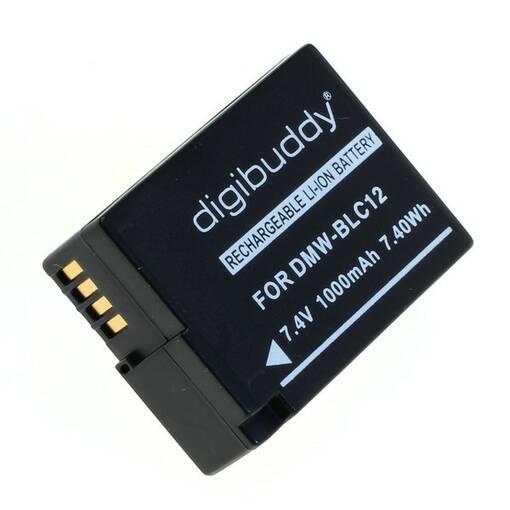 Akku Panasonic DMW-BLC12 (1000mAh, 7.4V) yhteensopiva - Kamera- ja videoakut - 40052 - 1
