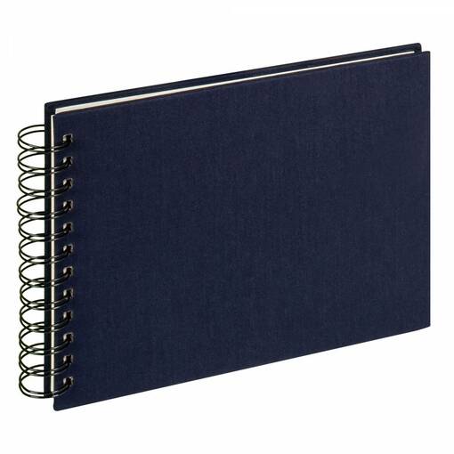 Cloth classic kangas spiraalialbumi t.sin 23x17 cm, 40 valk. kart.sivua - Spiraali- ja tarra-albumit valokuville - 41192 - 1