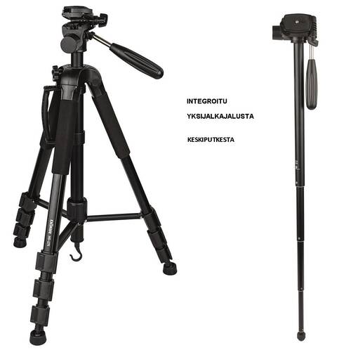 DÖRR HD-175 jalusta monopodilla, 53-177cm - Kamerajalustat ja jalustalaukut - 39072 - 1
