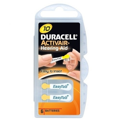 Duracell DA10 N6 kuuloparisto (hinta 6:n pakkaus) - Paristot ja nappiparistot - 25262 - 1